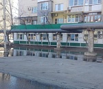 В Астрахани затопило Моздокскую улицу