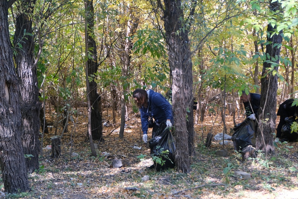 Сколько мусора собрали после отдыхающих на Городском острове в Астрахани