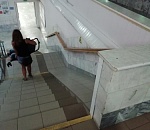 В Астрахани засняли пандус не для людей