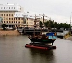 В Астрахани «Орел» вновь бросил якорь в Варвациевском канале