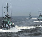 Морские пехотинцы Каспийской флотилии провели учения