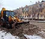 В Астрахани работы по откачке воды и уборке наледи продолжаются и в выходные