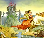 Почти как в сказке: у астраханской башни на красавицу напала Лада Гранта