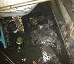 Под Астраханью тушили пожар в многоквартирном доме