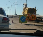 В Астрахани огромная пробка на Новом мосту