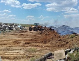 В Астраханской области горела свалка