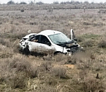 Ехавшая по автотрассе Волгоград –Астрахань «Лада» опрокинулась в кювет. Погиб пассажир