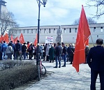 В центре Астрахани прошел митинг