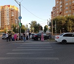 В Астрахани на перекрёстке во время аварии пострадала женщина 