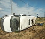 Под Астраханью ГАЗель вылетела в кювет: есть пострадавший