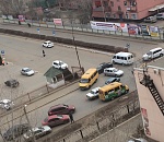 В Астрахани столкнулись две "семерки": пострадали еще пять машин 