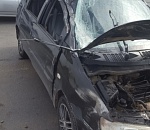 Соцсети: На Старом мосту перевернулся автомобиль