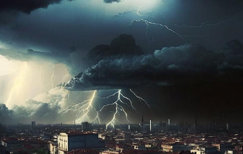 Грозовой фронт достигнет Астрахани в считаные часы