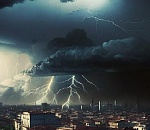 Грозовой фронт достигнет Астрахани в считаные часы