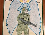 Рисунок астраханской третьеклассницы стал основой шеврона для российских военнослужащих