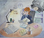 Дети астраханских сотрудников полиции нарисовали своих родителей