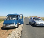 Под Астраханью полицейские спасли водителя горящего грузовика