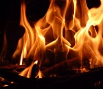 В Астраханской области ночью сгорела баня