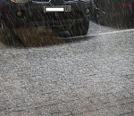 В Астрахани неожиданно высыпал сильный, но короткий снег