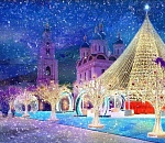  В Астраханском кремле заливают каток