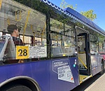 В Астрахани проверили работу кондиционеров в синих автобусах