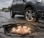Астраханская компания отсудила у автодора ущерб за влетевшее в яму авто