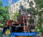 При пожаре в астраханской многоэтажке пострадали дети