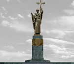 Памятник князю Владимиру доставили из Баку в Астрахань