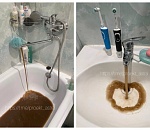 У астраханцев из крана вместо воды течёт грязная жижа