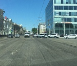 В Астрахани "съели" новую разметку-вафлю у "Кристалла"