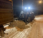 За ночь снега на улицах Астрахани убавилось на 450 кубометров