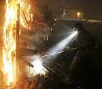 Вечером в течение часа произошли два крупных пожара в разных районах Астрахани