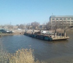 В Астрахани приступили к установке понтона на Цареве