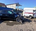 В Астрахани скорая помощь столкнулась с иномаркой