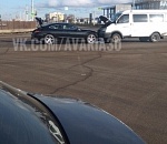 В Астрахани "Мерседес" выехал на встречку и врезался в "Газель"