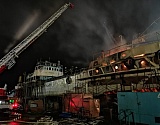 Пожар на СРЗ "Звездочка" в Астрахани почти потушен