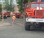 В центре Астрахани произошел пожар