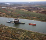 Верхнее строение ЛСП-1 для месторождения им. Филановского на Каспии выведено в море