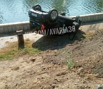 Появилось трешовое видео аварии с переворачивающимся авто в Астрахани