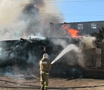 В Астрахани произошел крупный пожар: сгорел жилой дом