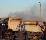 На астраханской трассе загорелась «Газель»