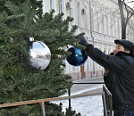 В Астрахани установят девять новогодних елок