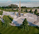 Новый сквер с 18-метровой стелой украсит въезд в Астрахань с транзитной магистрали