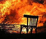 В Астраханской области ночью горела летняя кухня