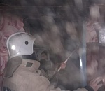 Крупный пожар произошел в Ленинском районе Астрахани