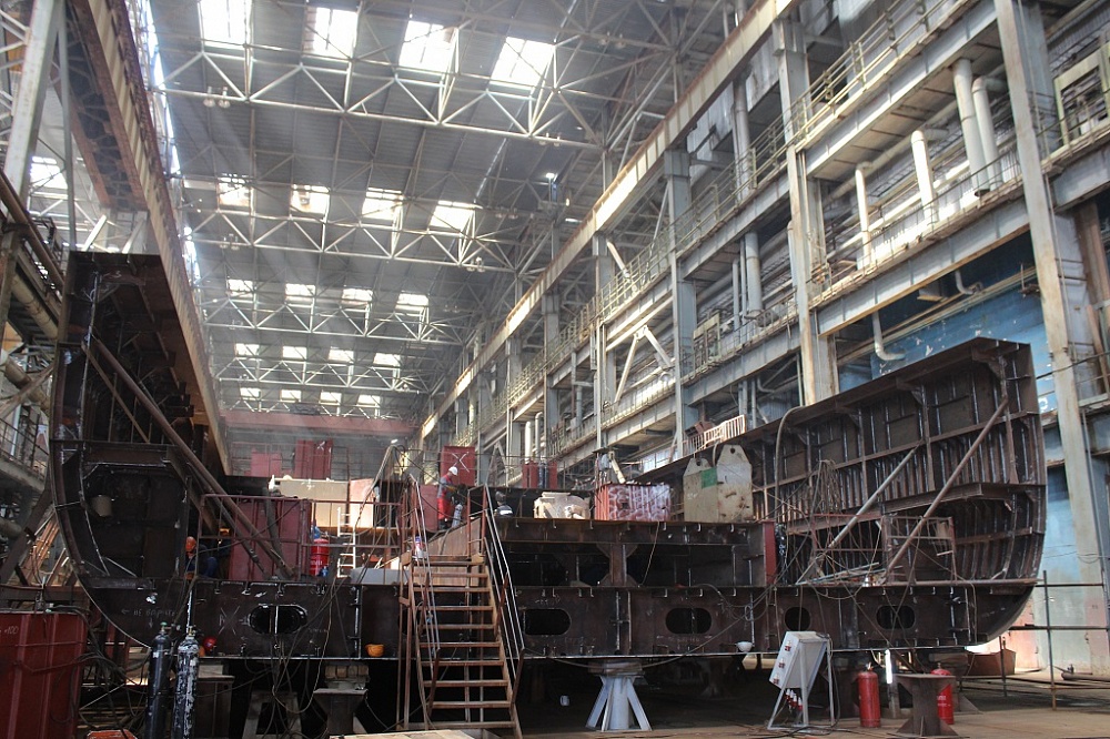 Строительство круизного лайнера на «Лотосе» идёт по графику