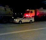 Под Астраханью задымился грузовик, перевозивший бензин