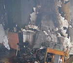 В Астрахани горела баржа