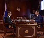 Александр Жилкин рассказал Дмитрию Медведеву о ситуации в регионе