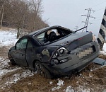 Астраханка на Eclipse улетела с трассы из-за грязи со встречки